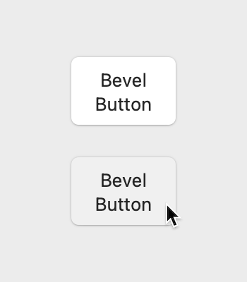 Bevel button with larger font in Big Sur